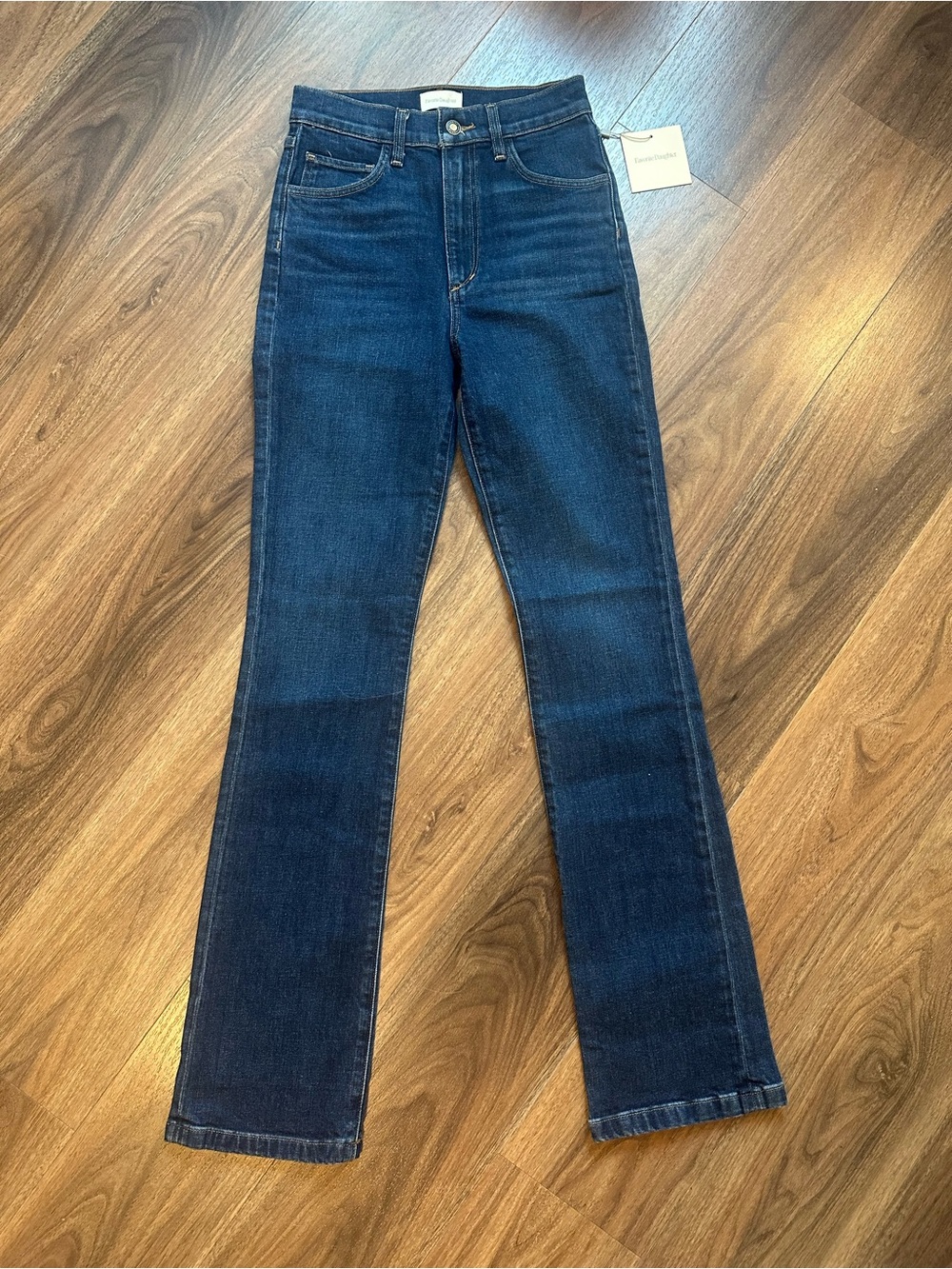 Favorite Daughter The Valentina Woodside Dark Blue Bootcut Jeans - Women